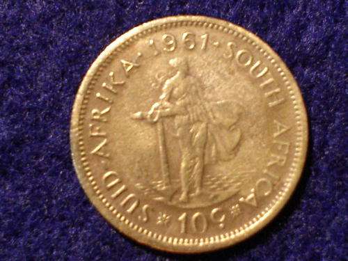 1961 First Decimal RSA 10cent