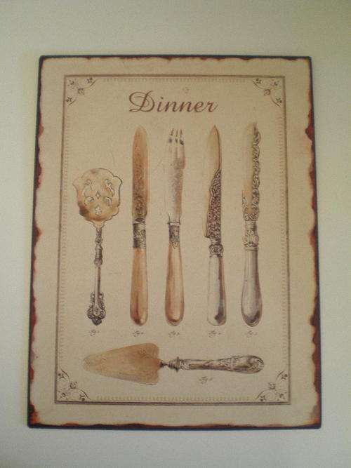 Vintage style tin sign