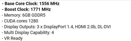 Zotac GTX 1060 6 GB Amp Edition