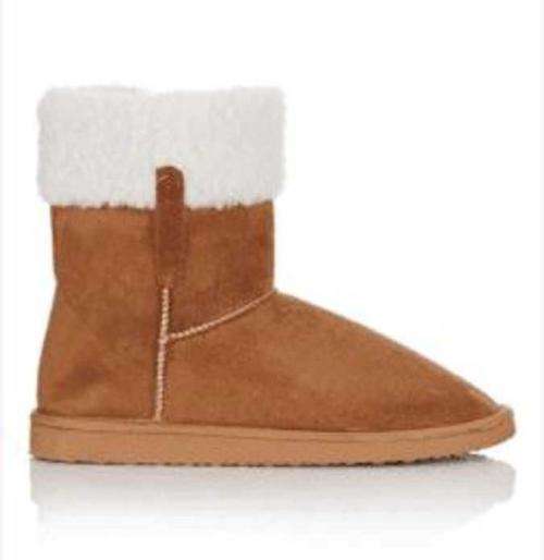 Slipper boots fleece lined