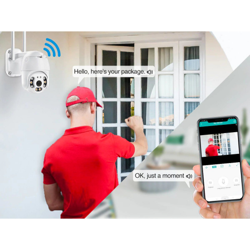 Wifi camera smart security 1080HD with motion tracking Pan/Tilt