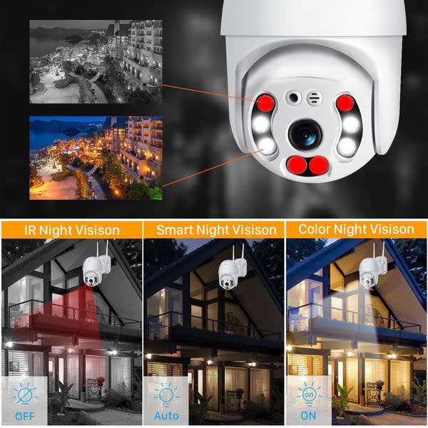 Wifi camera smart security 1080HD with motion tracking Pan/Tilt