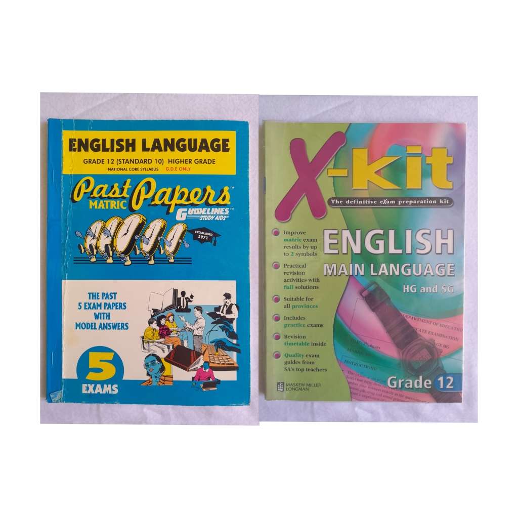 X-Kit English Main Language  Grade 12 plus Matric Past Papers with Solutions Grade 12