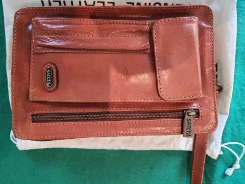 SATCHI GENIUINE LEATHER PERCE BAG