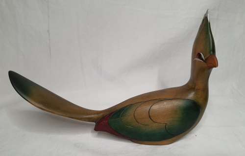 A BEAUTIFULL FULLSIZE CARVED KNYSNA LOERIE