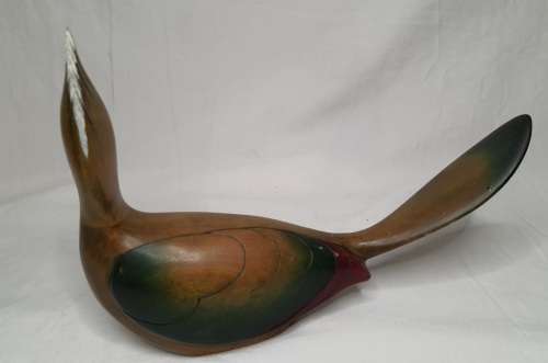 A BEAUTIFULL FULLSIZE CARVED KNYSNA LOERIE