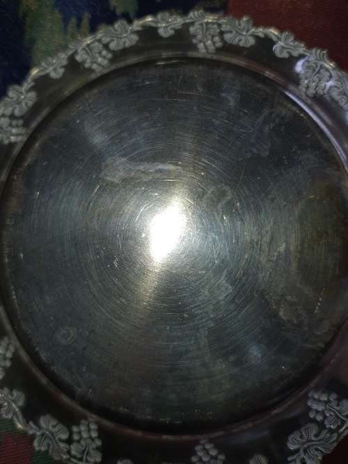 10 ROUND CANOP`E SILVER PLATED ON BROZE FINGER PLATES MADE IN SWEDEN