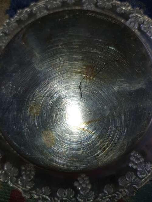 10 ROUND CANOP`E SILVER PLATED ON BROZE FINGER PLATES MADE IN SWEDEN