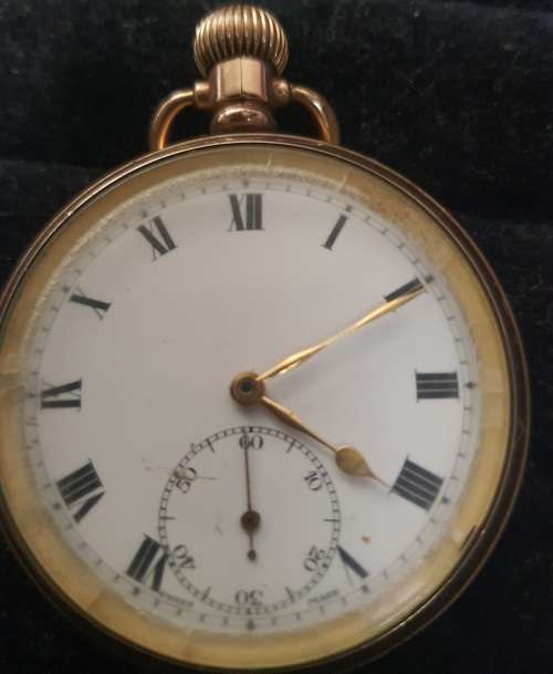 A VINTAGE STAR DENISON WATCH COMPANY POCKET WATCH SOLD AS IS