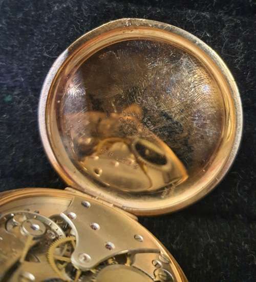 A VINTAGE STAR DENISON WATCH COMPANY POCKET WATCH SOLD AS IS
