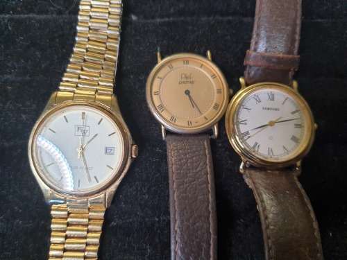 A VINTAGE COLLECTION GENTS WRIST WATCHES SOLD AS NOT TESTED