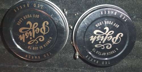 TWO RARE VINTAGE TED BAKER MENS CUFFLINKS SOLD AS IS