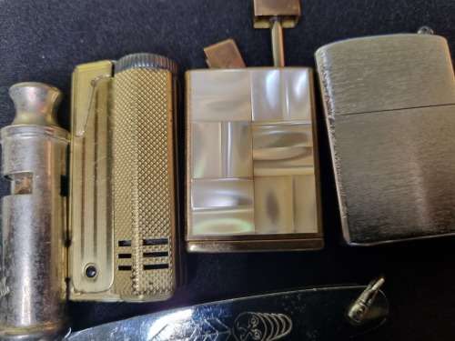 A COLLECTION FOR ALL THE MEN LIGHTERS, POCKET KNIVES AND MULTI TOOLS SOLD AS IS