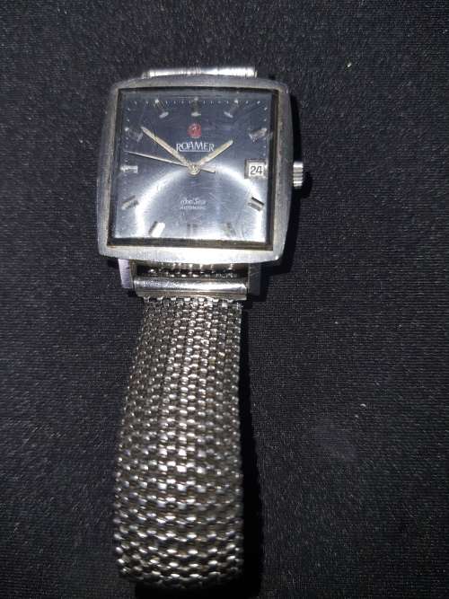 An antique ROAMER Red Sea Automatic watch working sold as is not tested