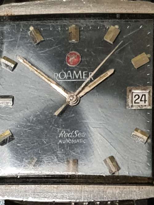 An antique ROAMER Red Sea Automatic watch working sold as is not tested