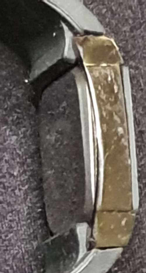 A vintage RADO rubber band wristwatch sold as is not tested