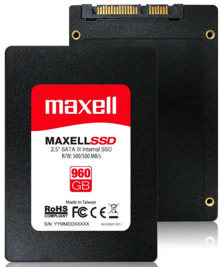 Maxell 2.5" / inch SATA III Internal SSD 960GB (Sealed Unit)