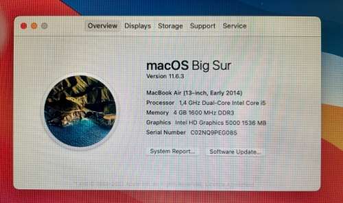 MacBook Air (13` Early 2014) i5, 128GB SSD, 4GB RAM - NB.PLEASE READ