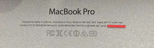 MacBook Pro 15` MID 2014 Model A1398 Retina Display, i7 CPU, 16GB RAM, 256GB SSD
