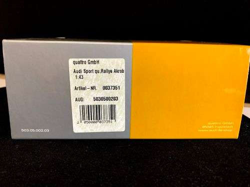 MINICHAMPS - AUDI - QUATTRO SPORT N 1 RALLY ACROPOLIS 1985 S.BLOMQVIST - B.CEDERBERG