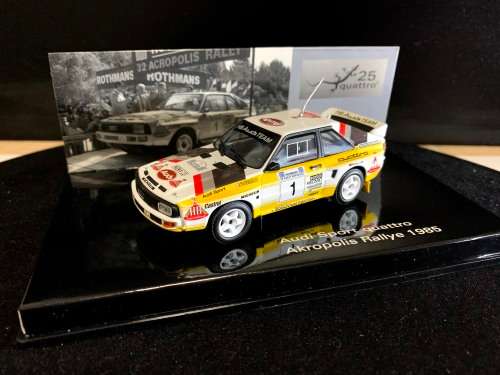 MINICHAMPS - AUDI - QUATTRO SPORT N 1 RALLY ACROPOLIS 1985 S.BLOMQVIST - B.CEDERBERG