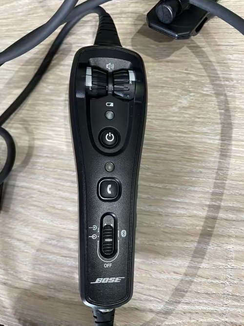 Bose A20 Aviation Headset For Helicopter (Bluetooth, Battery Power, U174 Connector, Straight Cord)