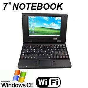 7" Netbook Laptop Notebook Wifi Windows CE 6.0 2GB HD Black