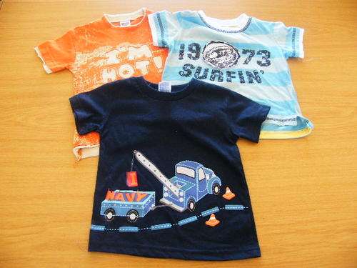 3 X BOYS T SHIRTS.12 TO 18 MONTHS.LIKE NEW.