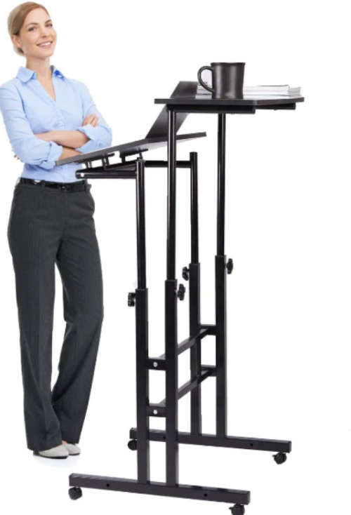 Wheels Mobile Adjustable Laptop Computer Desk Car