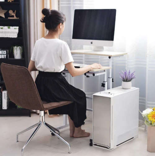 Wheels Mobile Adjustable Laptop Computer Desk Car
