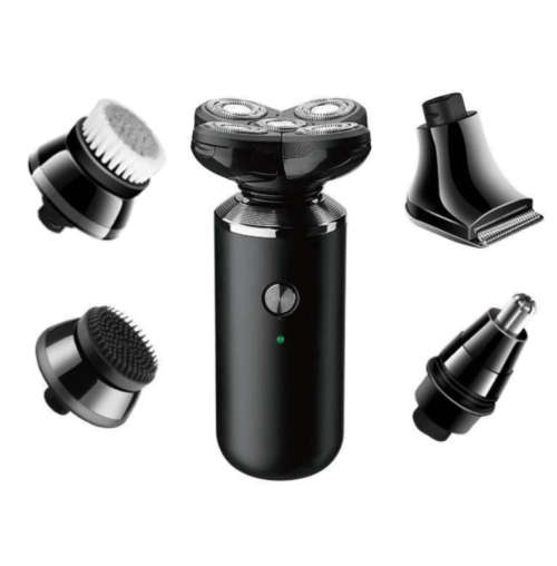 Kemei Men`s 5-in-1 Shaver Care Set Full Body Washable Electric Shaver