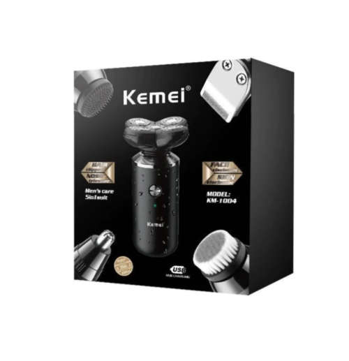 Kemei Men`s 5-in-1 Shaver Care Set Full Body Washable Electric Shaver