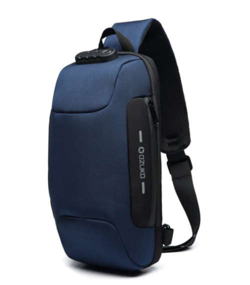 Bag Shoulder Crossbody Backpack With USB Port (Black,Red,Dark Grey,Millitary Color& Camouflage)