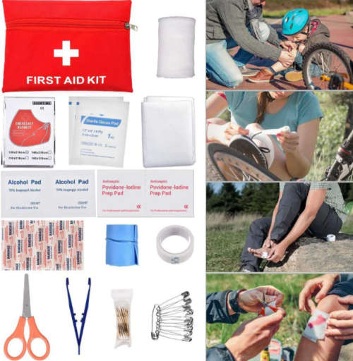 Tactical Survival Multi-Kit - 96 in 1 - Field Emergency Kit (Black & Navy Grey)