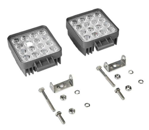 48W Led Spot Light Work Light 2Piece (Round&Square)