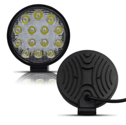 48W Led Spot Light Work Light 2Piece (Round&Square)