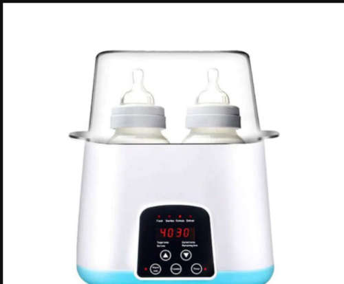 Digital Baby Bottle Sterilizer and Warmer - White Blue and White Pink