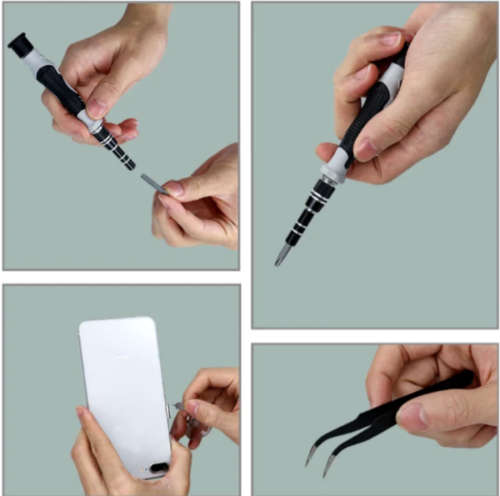 138-in-1 Screwdriver Set multi-Purpose Precision Repair Tool Kit Grey,Purple,Blue&Yellow