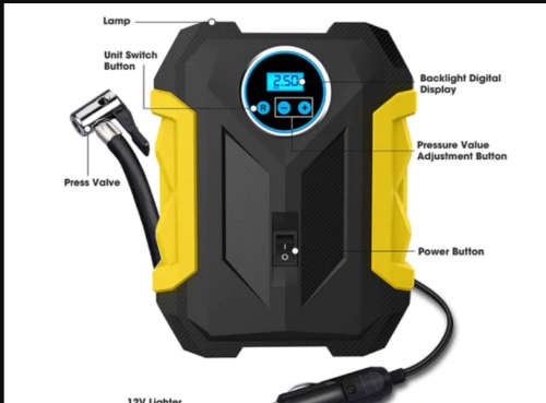 Digital air compressor portable hand pump for cars Portable tire Inflator