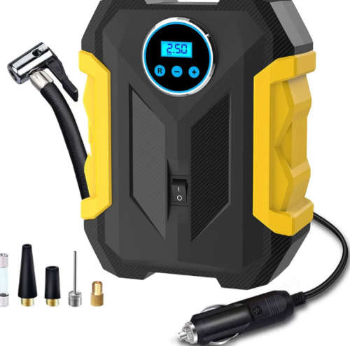 Digital air compressor portable hand pump for cars Portable tire Inflator