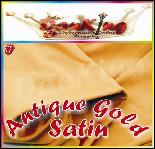 Charmeuse Antique Gold Pure Silk Satin Feel - King Size Bed Linen - 4 Piece