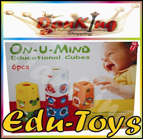 6Pcs Educational Cubes - Give your Baby a Head Start in Life!!!