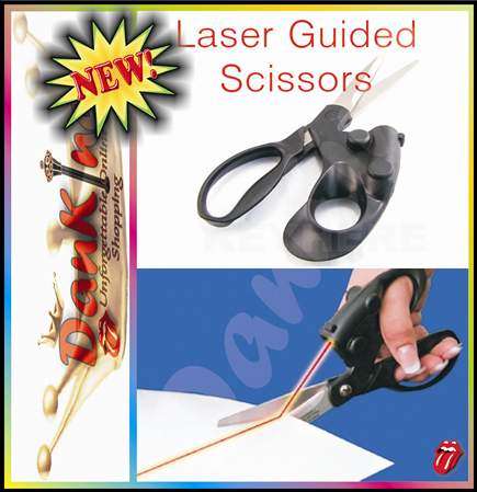 Laser Guided Scissors - Cuts Straight every time !!!