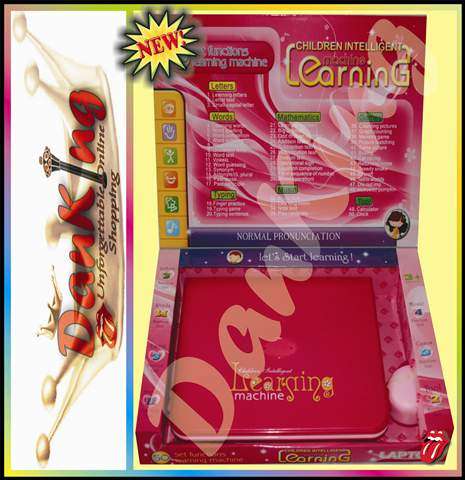 Children Intelligent Learning Laptop - Pink for the Girls (Ages 3+) !!!
