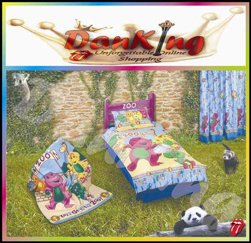 Barney Duvet Set - Single or Three Quarter Bed - Kids Bed Linen