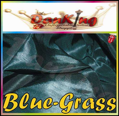 Charmeuse Blue Grass Pure Silk Satin Feel - King Size Bed Linen - 4 Piece