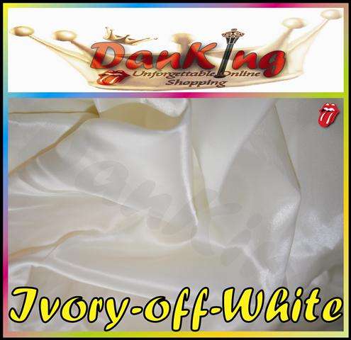 Charmeuse Ivory White Pure Silk Satin Feel - King Size Bed Linen - 4 Piece