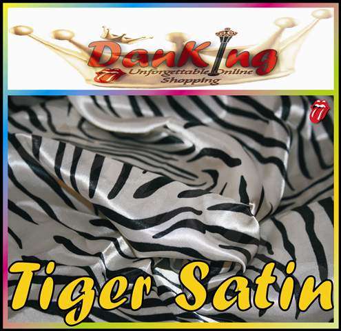 Charmeuse Tiger Print Pure Silk Satin Feel - King Size Bed Linen - 4 Piece