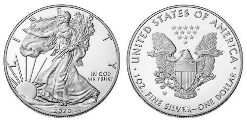 2020 1 Oz American Eagle Silver Bullion