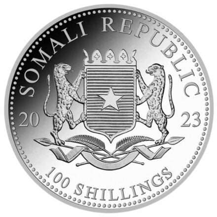 2023 1 Oz Somali Elephant Silver Bullion